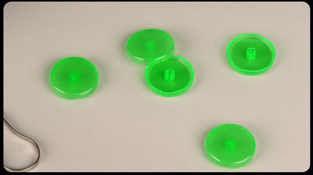 Haute42 23.5mm Hitbox Button Caps For Leverless Arcade Controller 8Pcs Cross Keycaps For Hitbox Controller LP Switches Cap