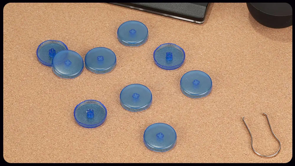 Haute42 23.5mm Hitbox Button Caps For Leverless Arcade Controller 8Pcs Cross Keycaps For Hitbox Controller LP Switches Cap