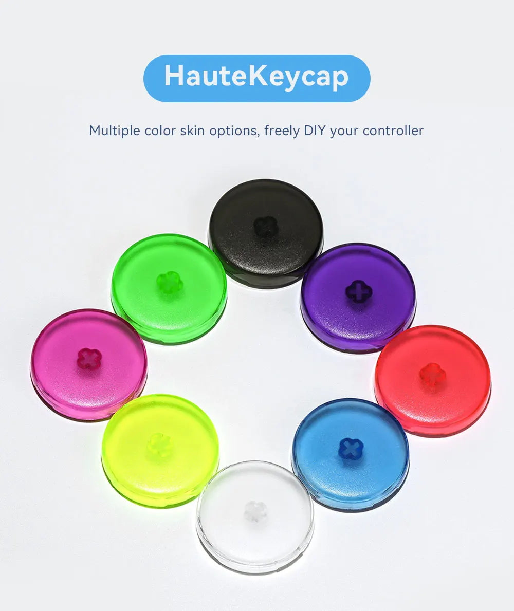 Haute42 23.5mm Hitbox Button Caps For Leverless Arcade Controller 8Pcs Cross Keycaps For Hitbox Controller LP Switches Cap