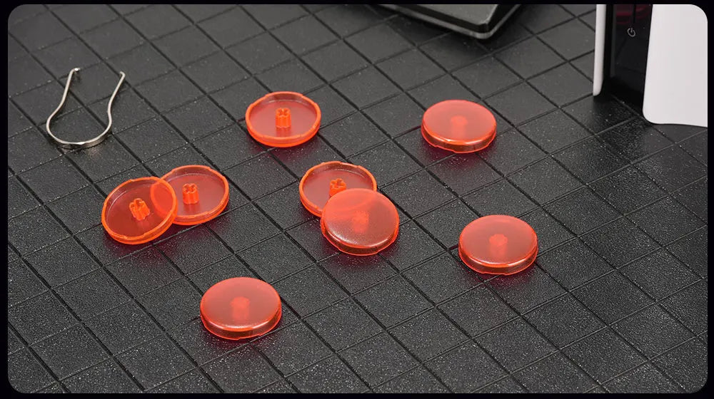 Haute42 23.5mm Hitbox Button Caps For Leverless Arcade Controller 8Pcs Cross Keycaps For Hitbox Controller LP Switches Cap
