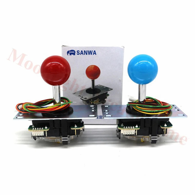 1Player Original SANWA Joystick Arcade Kit DIY With SANWA OBSF-30/24 Push Button Zero Delay Arcade Joystick To PC /Raspberry Pi