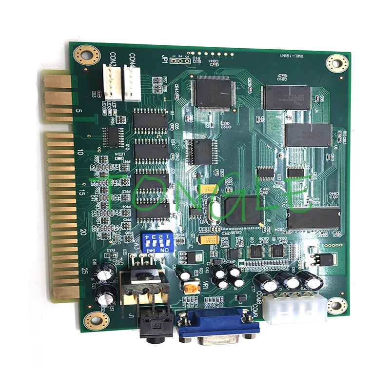 Arcade Jamma Game Board, Multi-Games, PCB Board, VGA, CGA, Horizontal Screen, 19 in 1