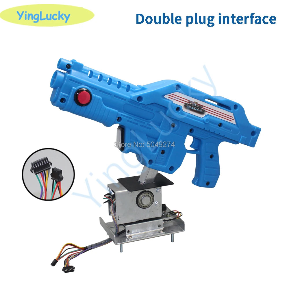 Arcade Machine 12v gun Aliens War Shooting Game Video Simulator with electromagnetic valve with USB Digital Count Vibration conn