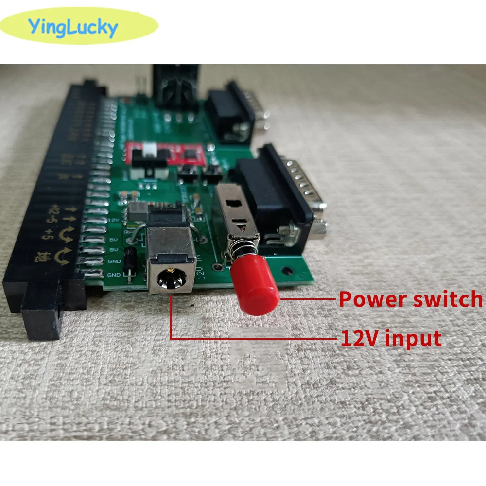 SNK Motherboard 28Pin JAMMA With 12V 5A power supply NEOGEO video SuperGun/CBOX mini SNK/DB15 gamepad interface RGBS/SCART