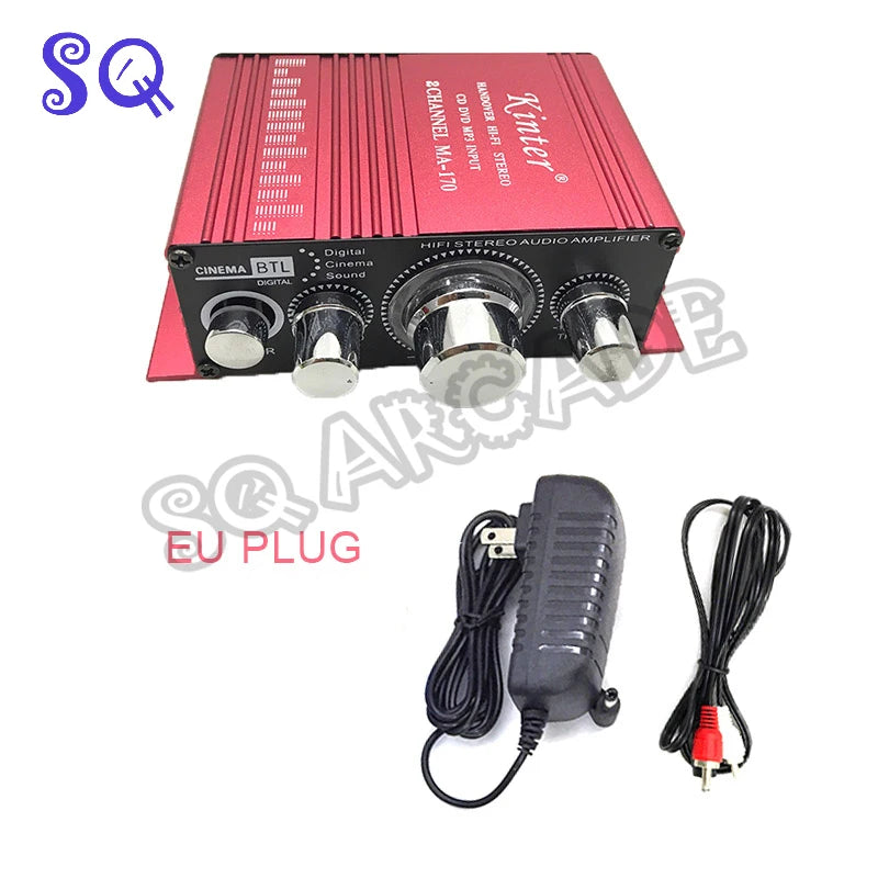 Arcade Game Audio Amplifier Kit MA-170 12V Stereo HIFI 2 Channels Arcade Accessories for Jamma Cabinet MAME Cabinet