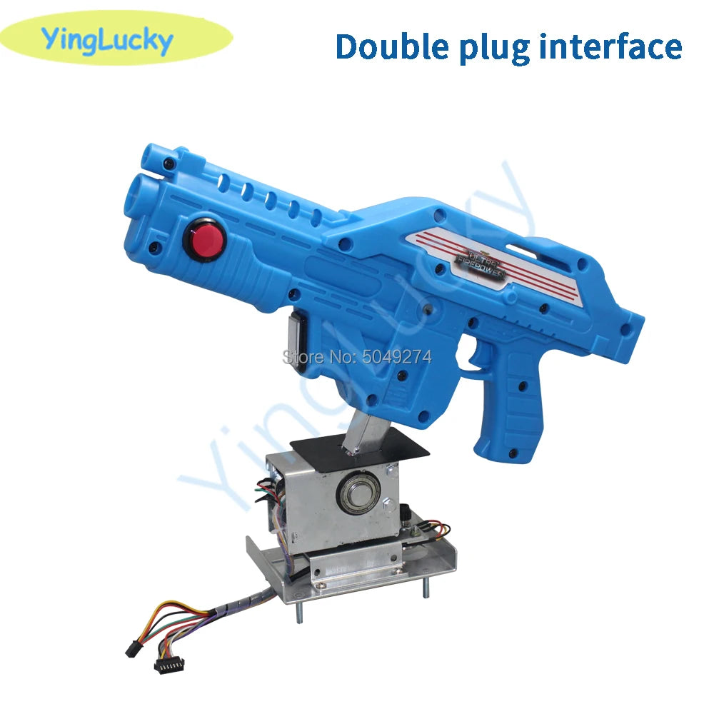 Arcade Machine 12v gun Aliens War Shooting Game Video Simulator with electromagnetic valve with USB Digital Count Vibration conn