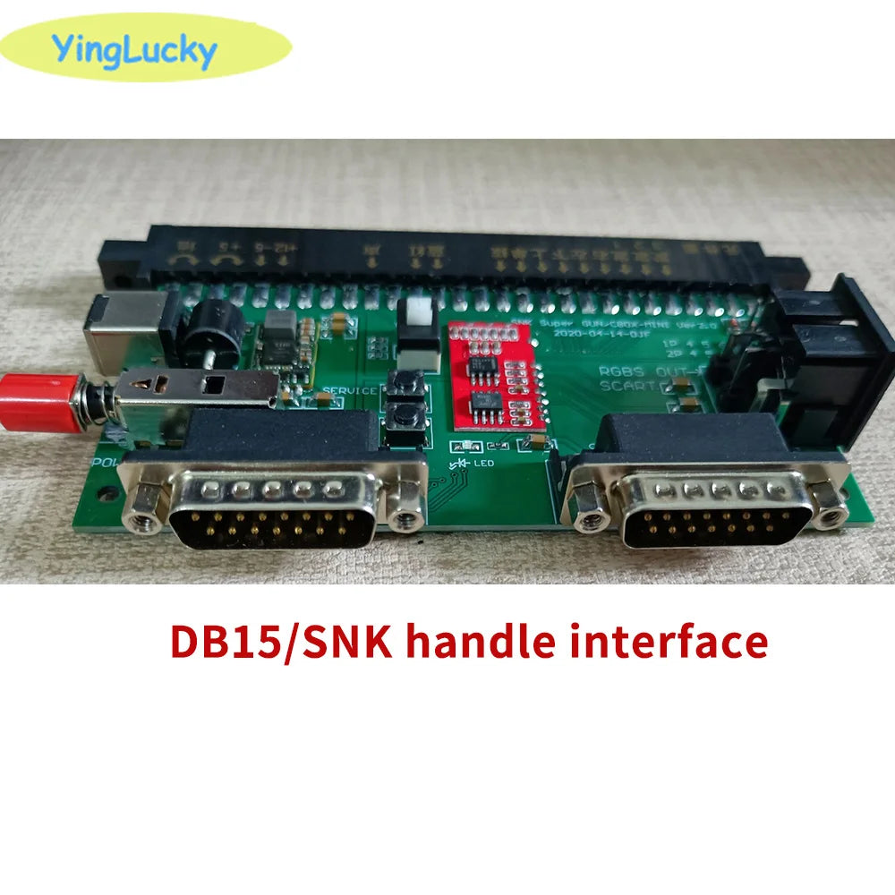 SNK Motherboard 28Pin JAMMA With 12V 5A power supply NEOGEO video SuperGun/CBOX mini SNK/DB15 gamepad interface RGBS/SCART