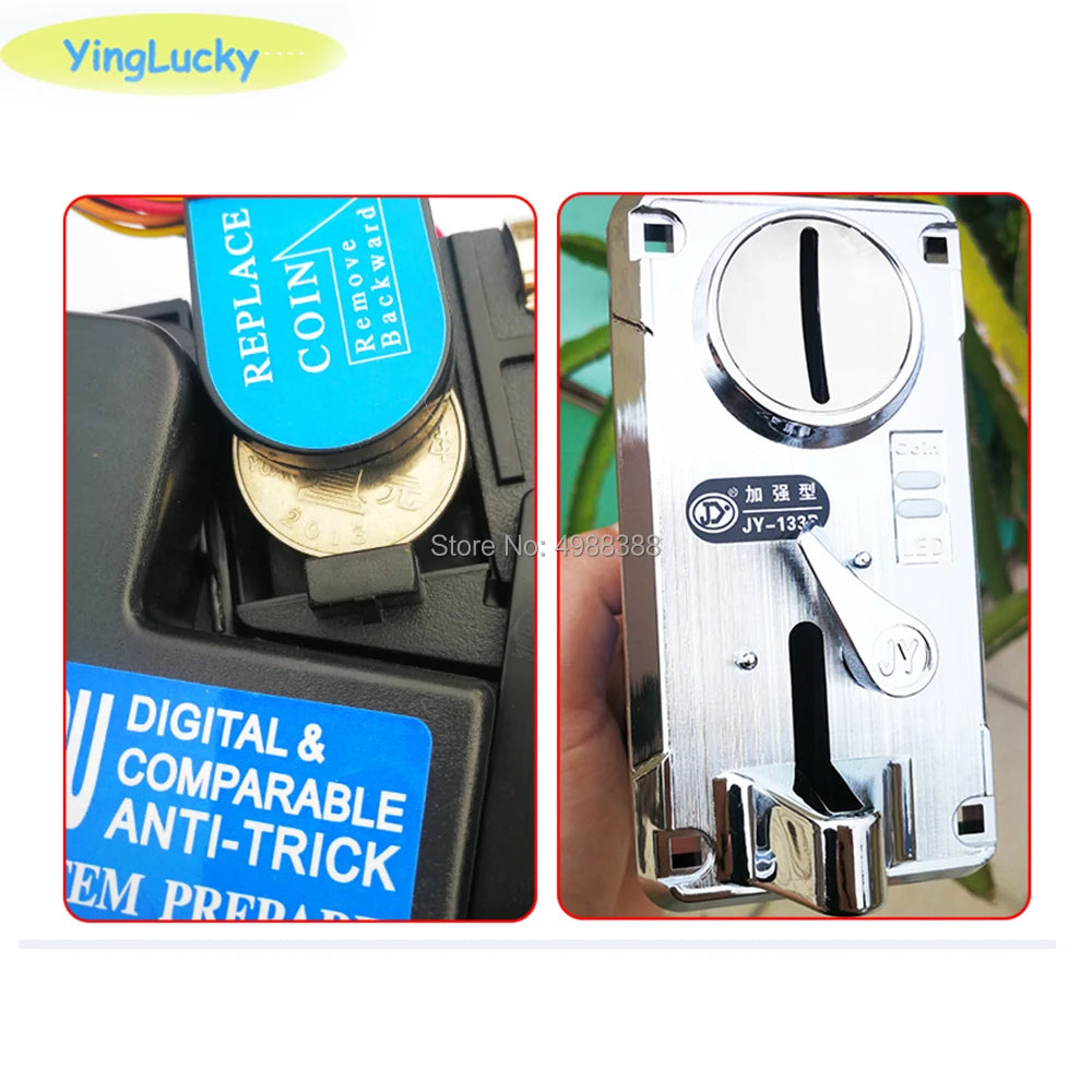 Electronic LED Front Panel Coin Acceptor CPU Comparison Multi Coin Selector Arcade Mechanism Led Coin Acceptor Panel