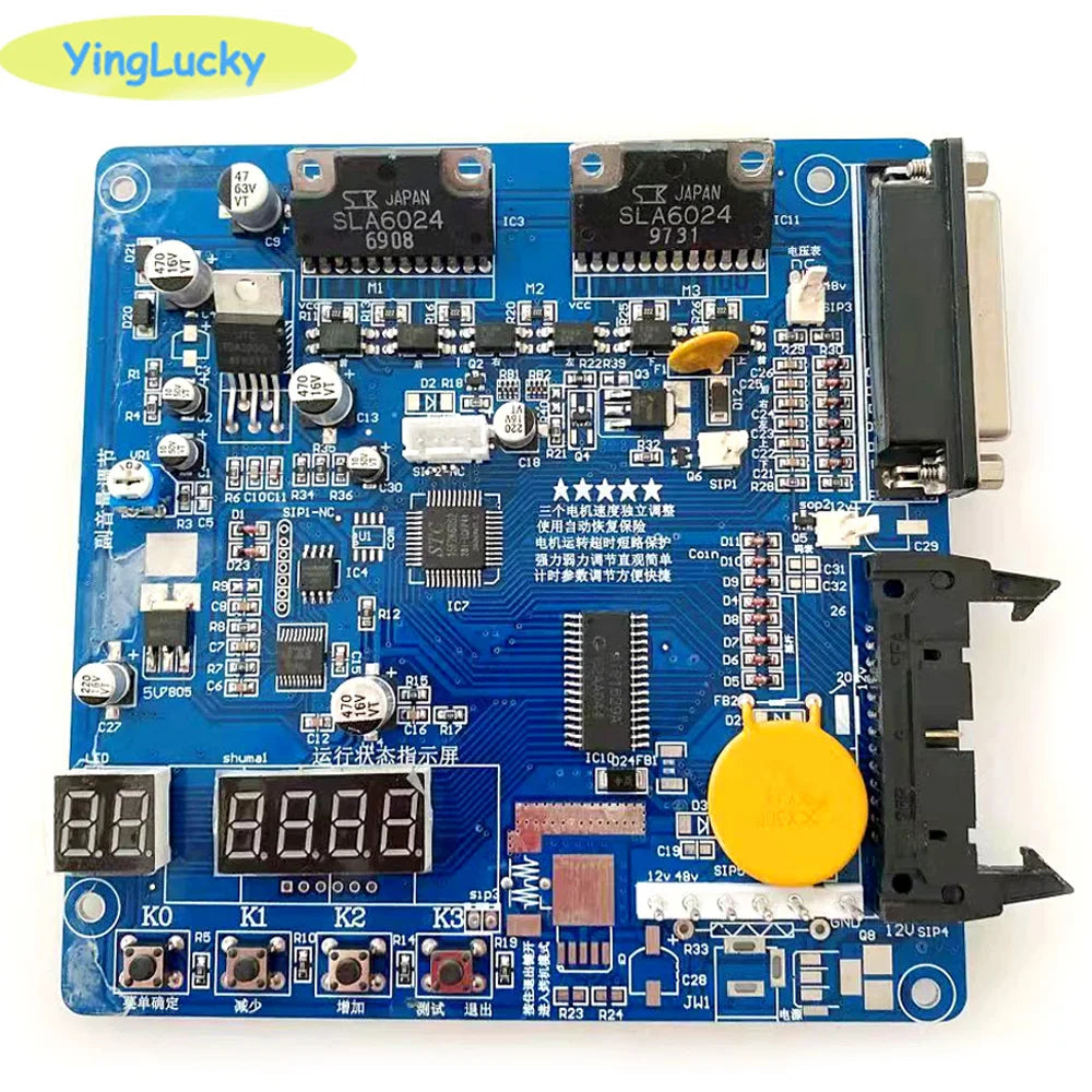 Arcade Claw Game Vending Machine DIY Kit Toy Crane Machine Kit 53cm Gantry With Game Board Joystick Buttons Power Supply LED