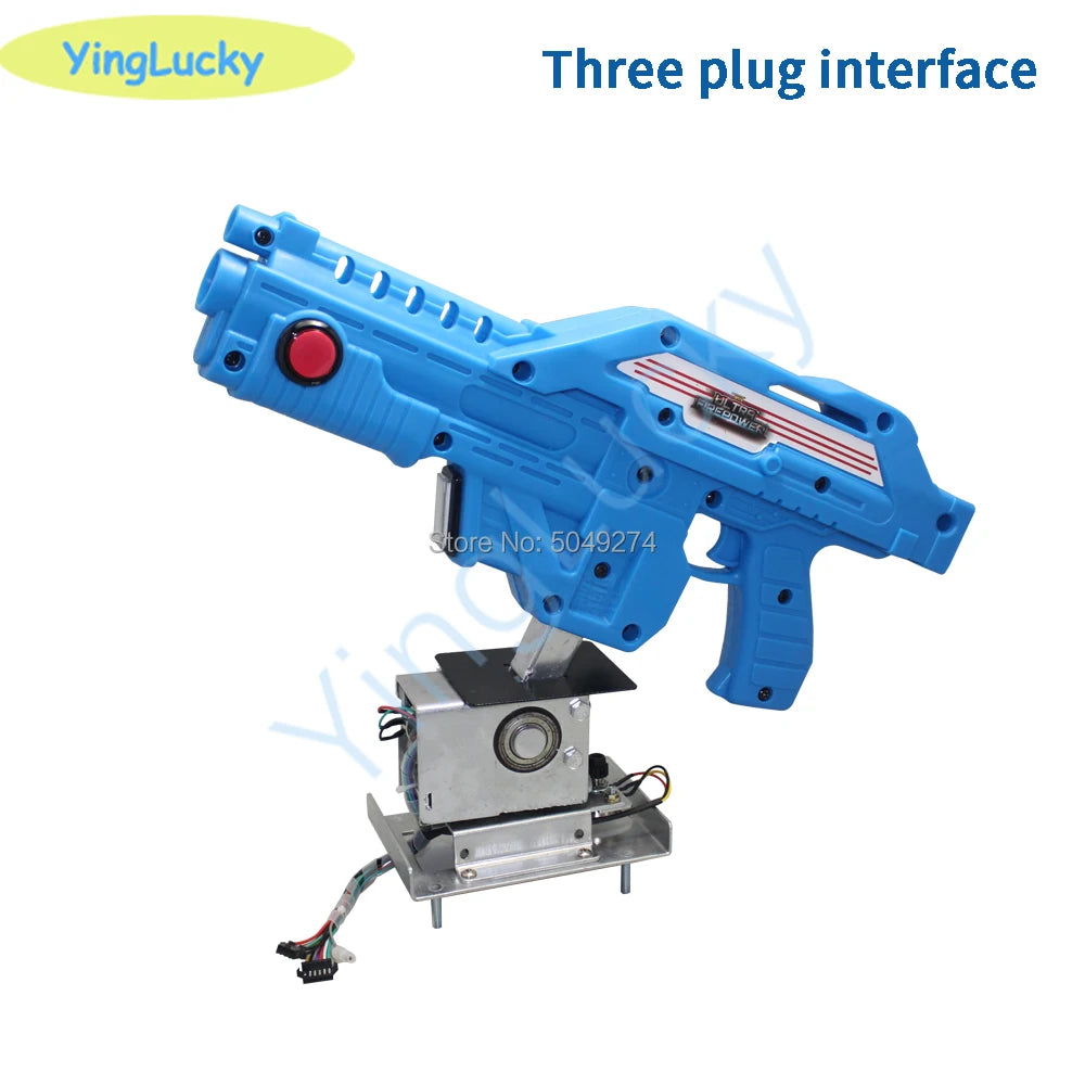 Arcade Machine 12v gun Aliens War Shooting Game Video Simulator with electromagnetic valve with USB Digital Count Vibration conn