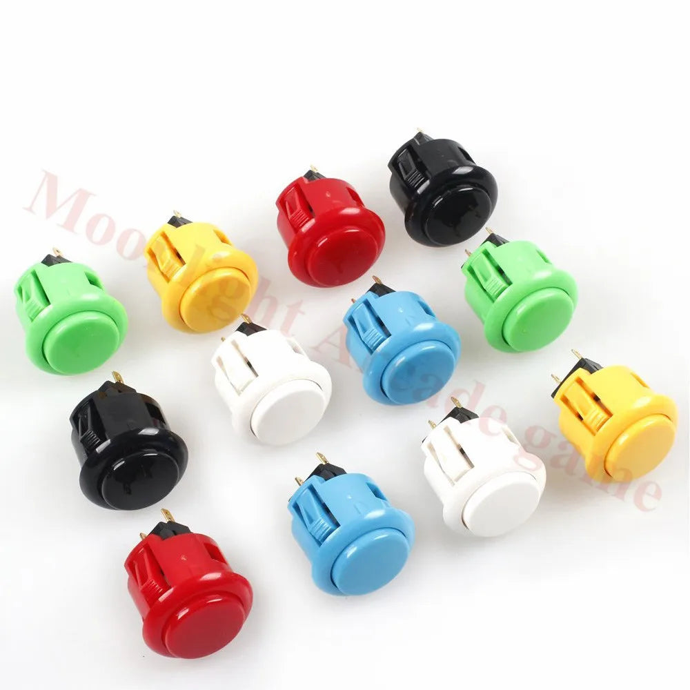 1Player Original SANWA Joystick Arcade Kit DIY With SANWA OBSF-30/24 Push Button Zero Delay Arcade Joystick To PC /Raspberry Pi