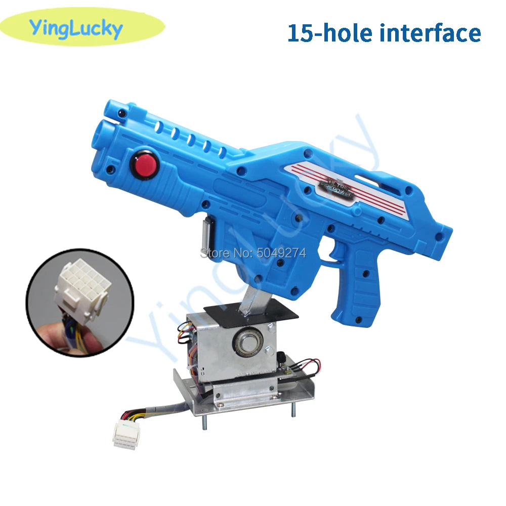Arcade Machine 12v gun Aliens War Shooting Game Video Simulator with electromagnetic valve with USB Digital Count Vibration conn