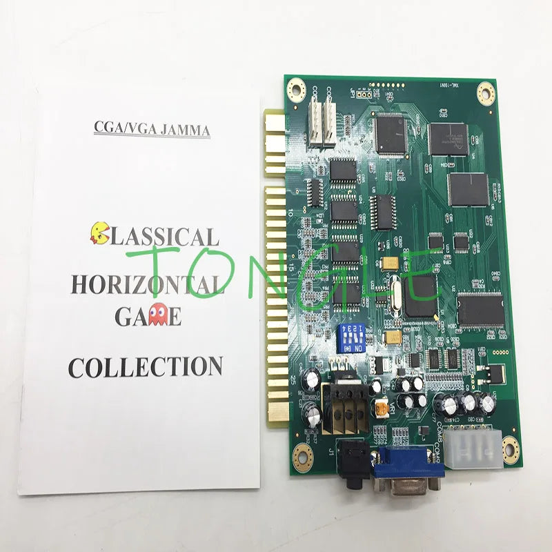 Arcade Jamma Game Board, Multi-Games, PCB Board, VGA, CGA, Horizontal Screen, 19 in 1