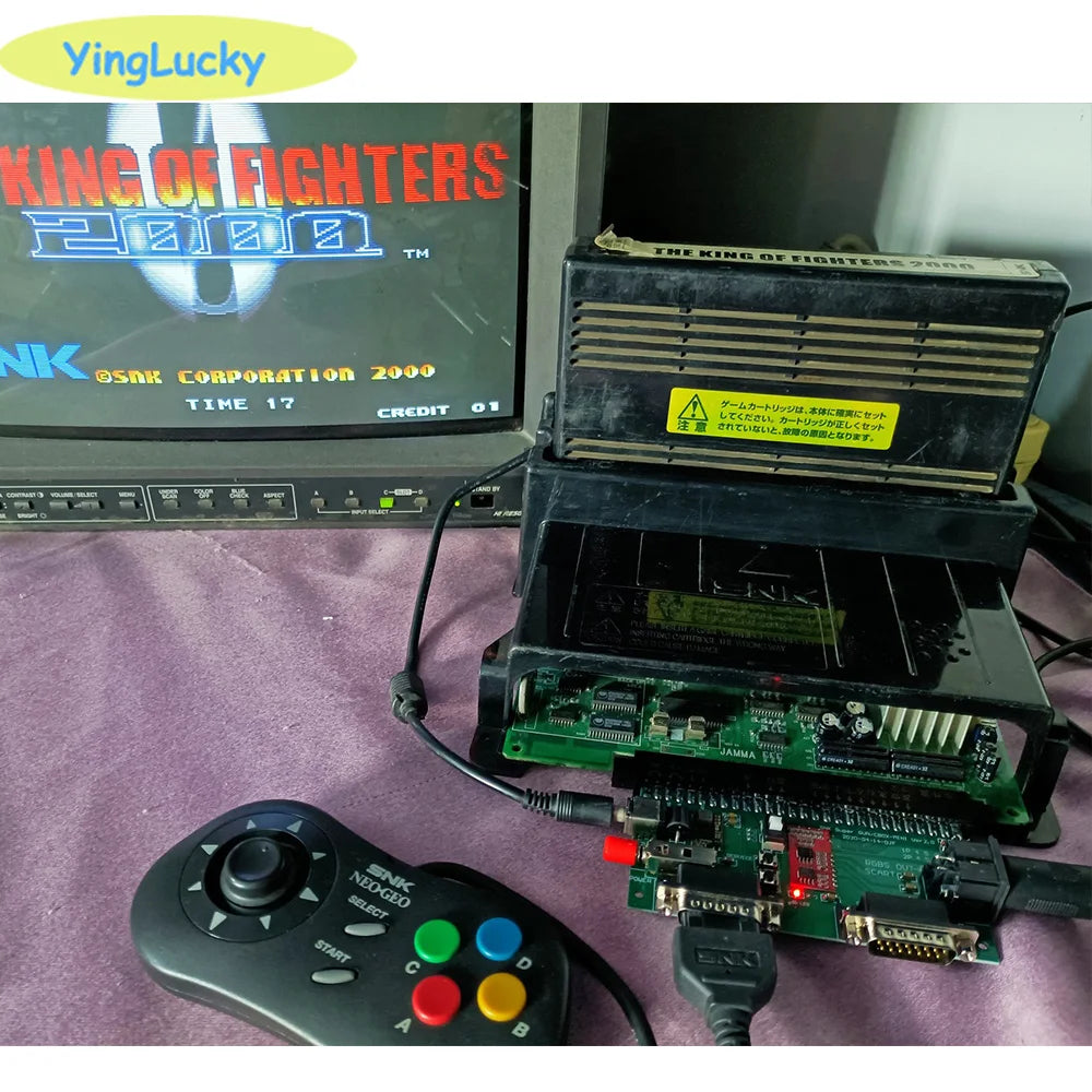 SNK Motherboard 28Pin JAMMA With 12V 5A power supply NEOGEO video SuperGun/CBOX mini SNK/DB15 gamepad interface RGBS/SCART