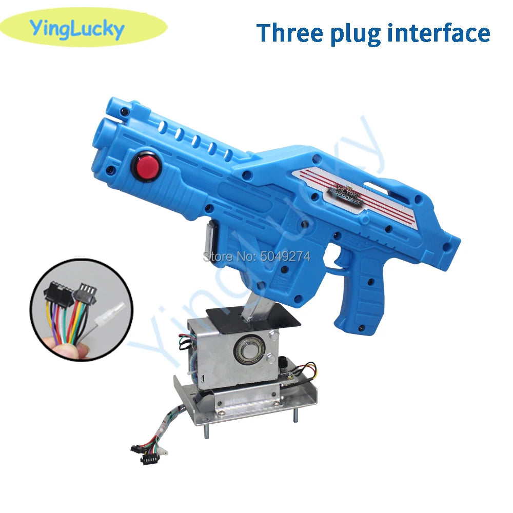 Arcade Machine 12v gun Aliens War Shooting Game Video Simulator with electromagnetic valve with USB Digital Count Vibration conn