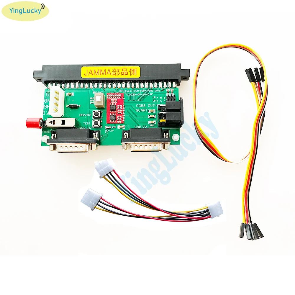 SNK Motherboard 28Pin JAMMA With 12V 5A power supply NEOGEO video SuperGun/CBOX mini SNK/DB15 gamepad interface RGBS/SCART