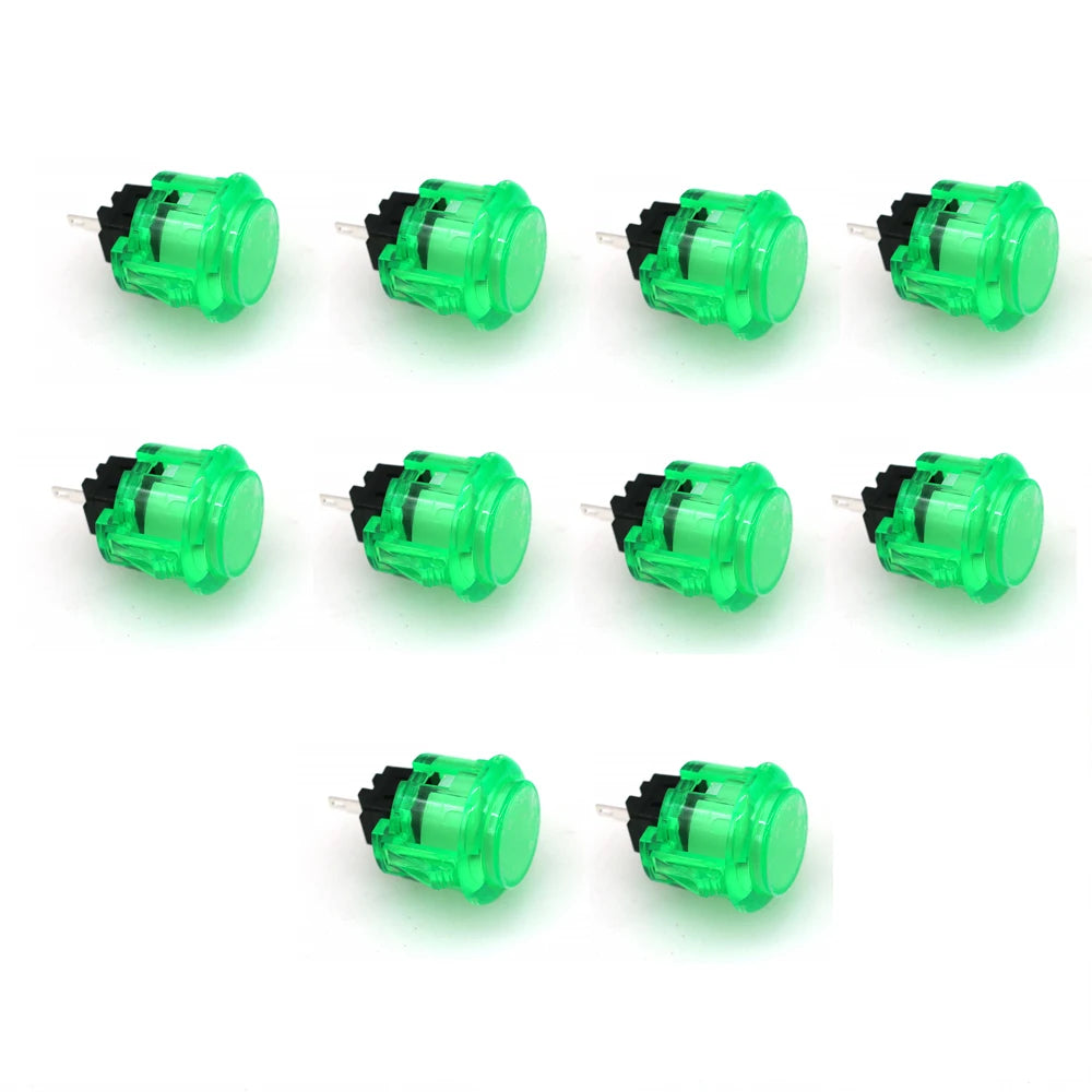10x Clear Push Button 24mm 30mm Durable Multicade Video Game Console Copy Sanwa Obsc Hitbox Controller Tablero Arcade Pc Neo Geo