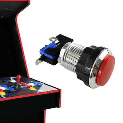 Arcade LED Illuminated Push Button Arcade Machine Small Push Button With Light Fall-Resistant Game Supplies For Adults Boys And