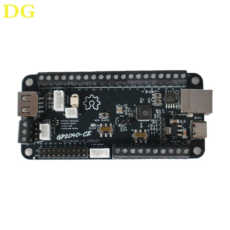 Arcade Game Controller Board Kit,RAC PICO Passthrough RP2040 Advanced Breakout Board,PC PS3 PS4 Switch SteamDeck MiSTer Android