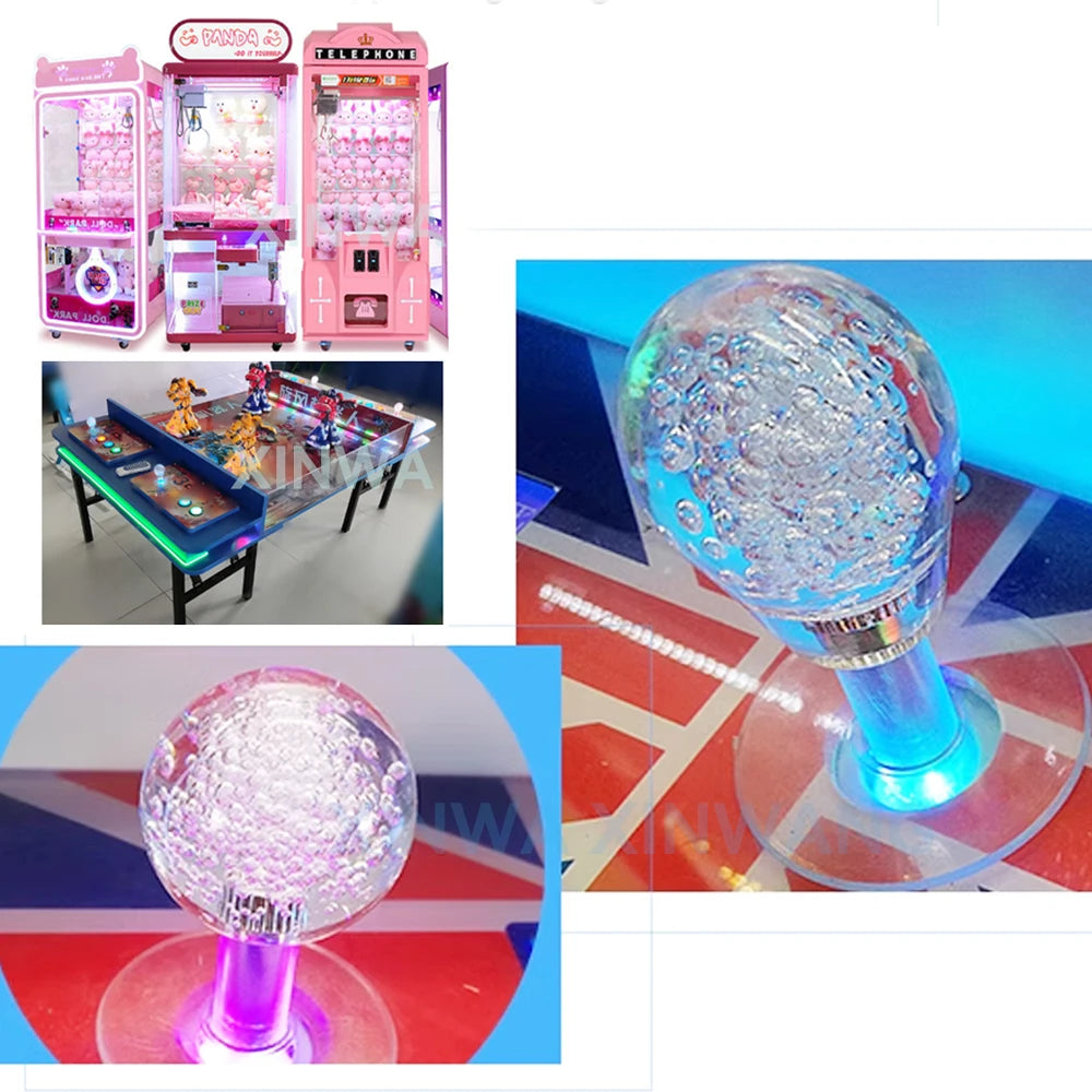 12V LED Joystick Colorful Illuminated Light Switchable 4 To 8 Way Controller For Arcade Fishing Crane Claw Game Vending Machine