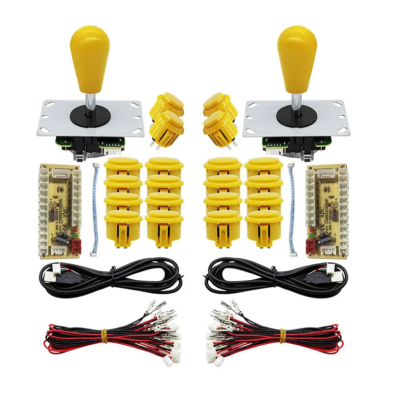 Arcade Joystick Kit 1 or 2 players copy sanwa Push button Zero Delay board For PC, PS3 and Pandora Games Portable retro controll