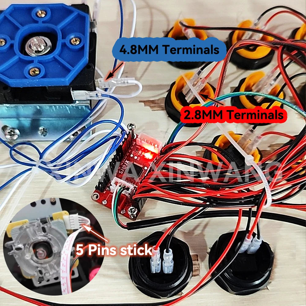 Arcade USB Board Encoder Zero Delay Joystick Controller Cable For PC PS3 SWITCH Raspberry Pi Sanwa Hitbox Game Machine DIY