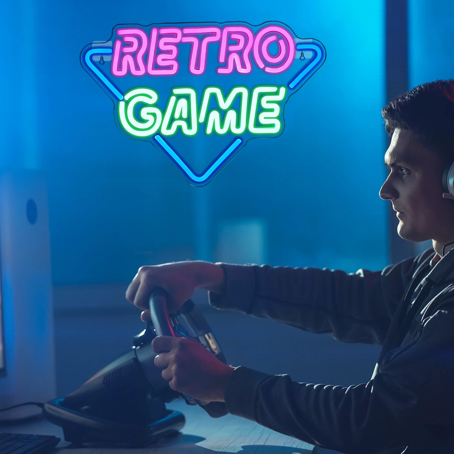 Arcade Zone Neon Led Sign Retro Game Room Decoration Home Bedroom Bar Party Gaming Club Art Wall Light Up Signs Gift For Gamer