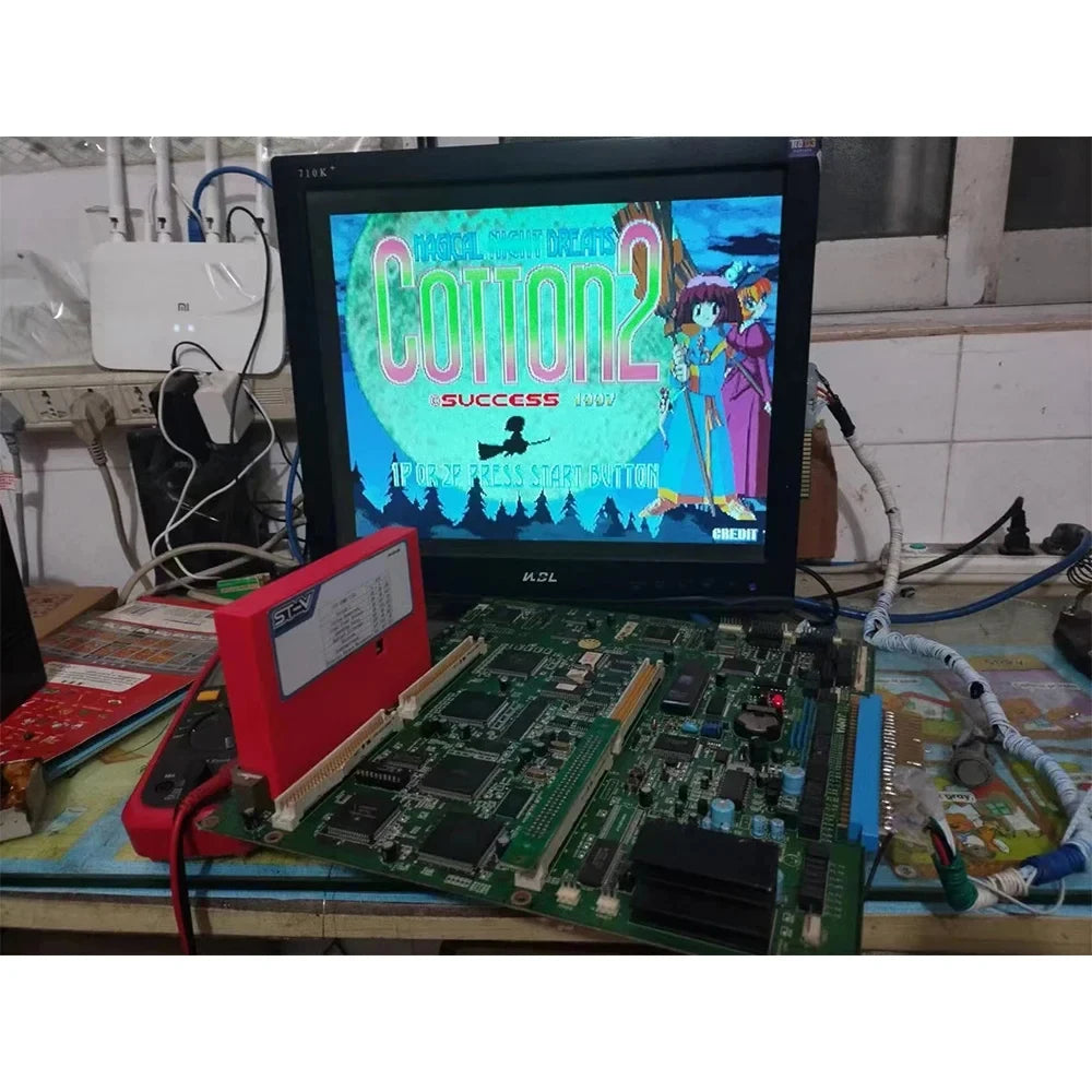STV MULTIGAME CARTRIDGE 8 IN 1 Rrtro Arcade Game PCB