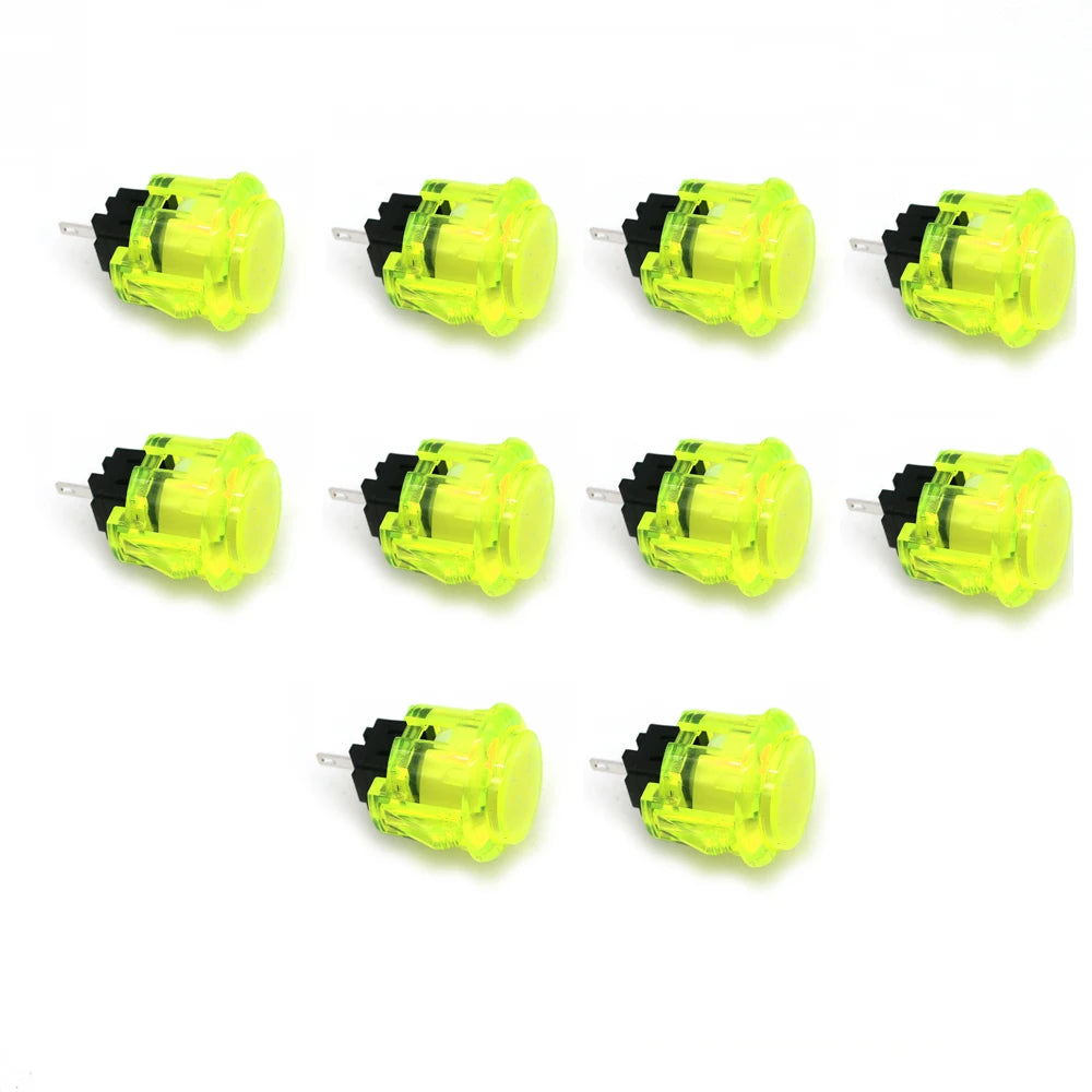 10x Clear Push Button 24mm 30mm Durable Multicade Video Game Console Copy Sanwa Obsc Hitbox Controller Tablero Arcade Pc Neo Geo