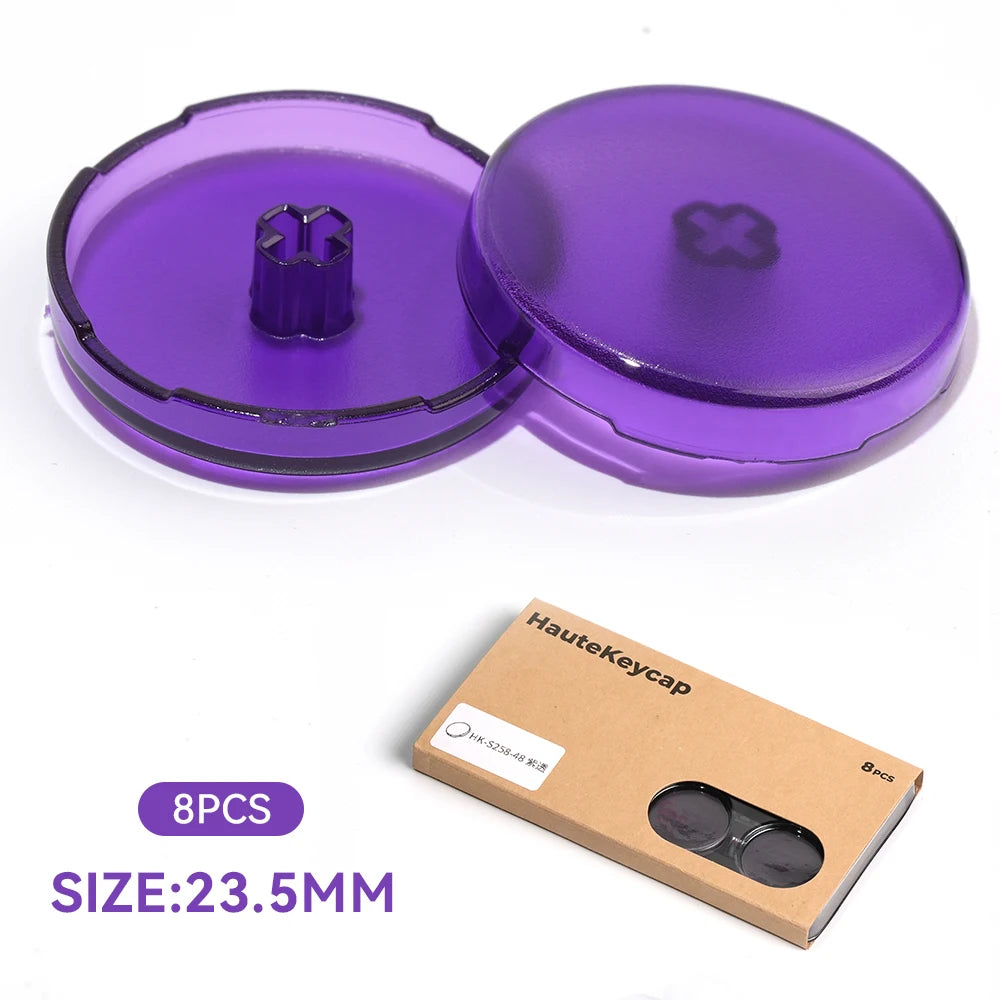 Haute42 23.5mm Hitbox Button Caps For Leverless Arcade Controller 8Pcs Cross Keycaps For Hitbox Controller LP Switches Cap