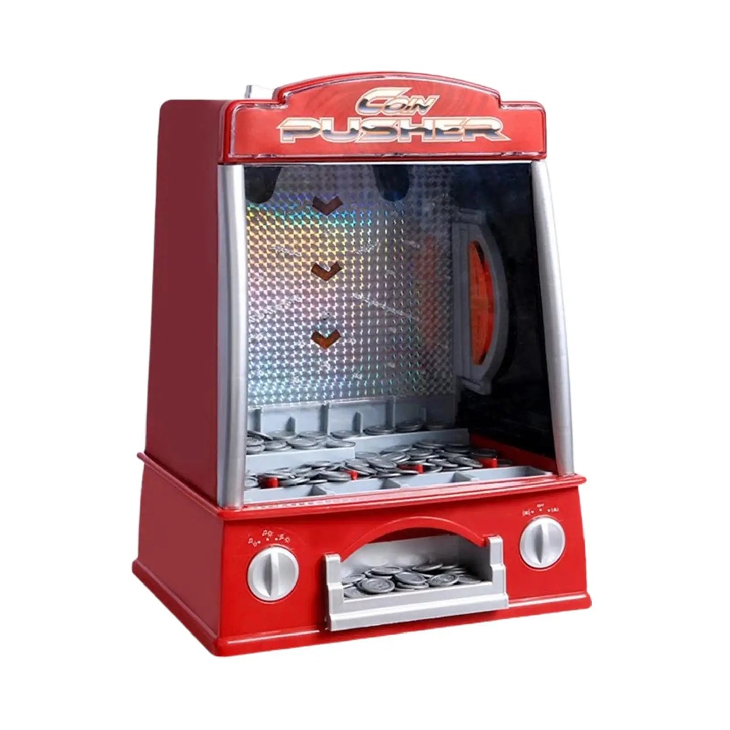 Electronic Arcade Game Machine with 150 Game Tokens with Light and Sound Exciting Play Tabletop Game Birthday Gift for Kids