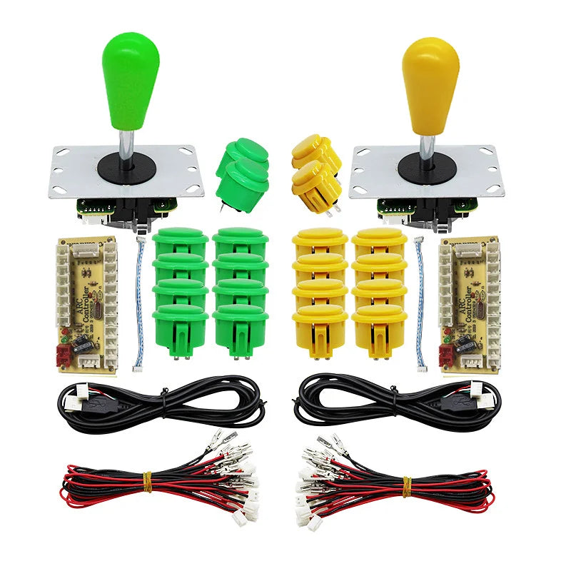 Arcade Joystick Kit 1 or 2 players copy sanwa Push button Zero Delay board For PC, PS3 and Pandora Games Portable retro controll