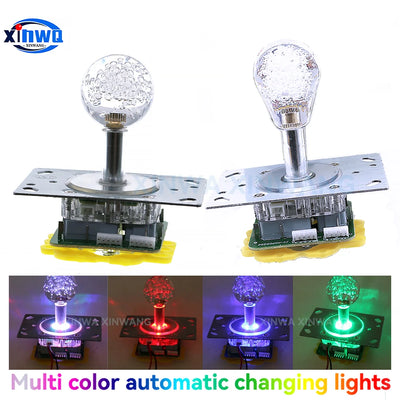 12V LED Joystick Colorful Illuminated Light Switchable 4 To 8 Way Controller For Arcade Fishing Crane Claw Game Vending Machine