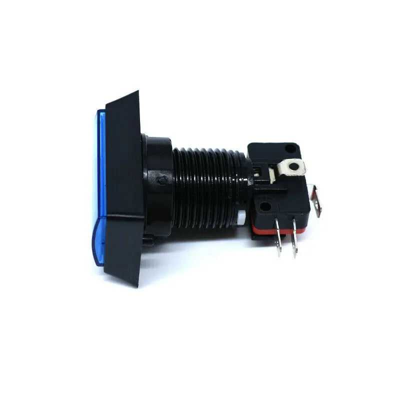 Arcade Push Buttons 5 Color Illuminated LED Light Lamp 30*50mm Rectangular Arcade Video Game Player Push Button With Microswitch