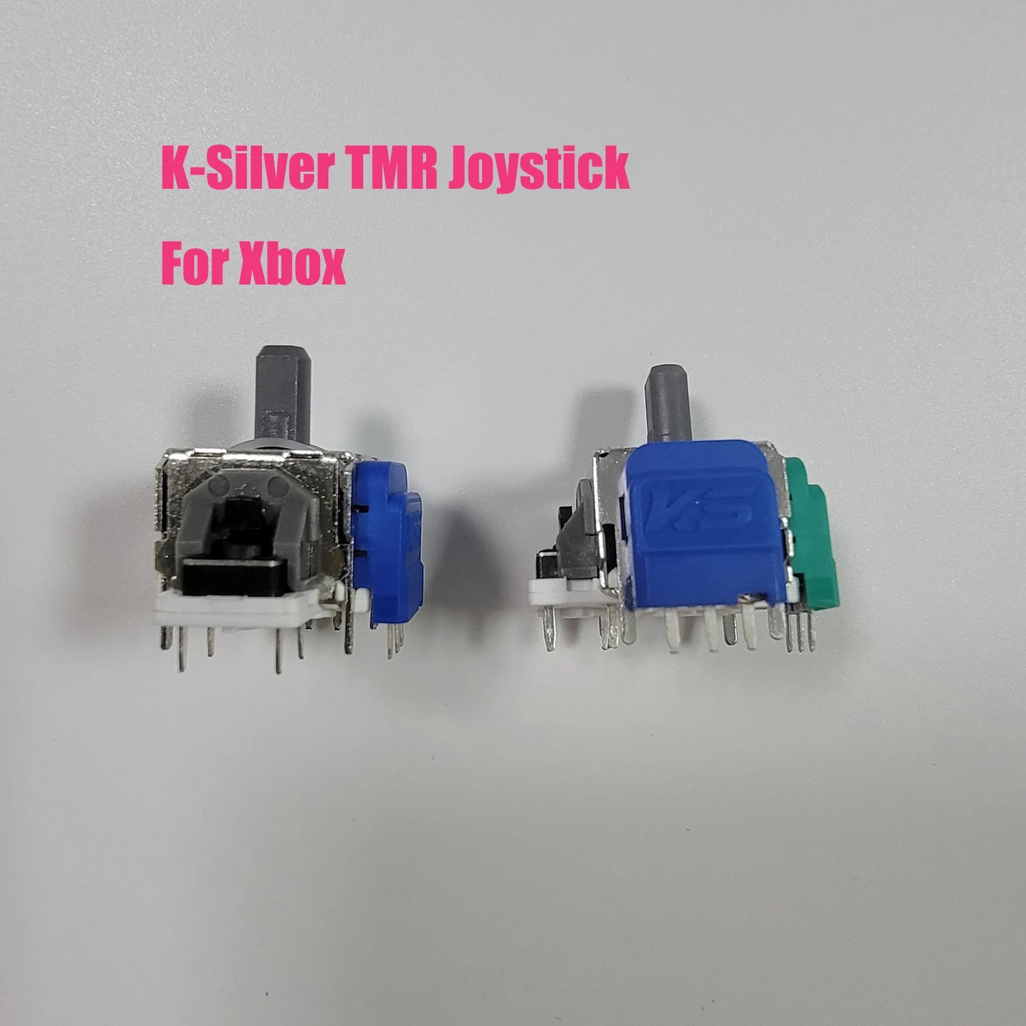 2PCS K-Silver JS13 Pro TMR Joystick for Switch Pro PS5 PS4 Xbox Series Xbox Elite 2 Replacement 3D Analog ThumbStick Anti-Drift