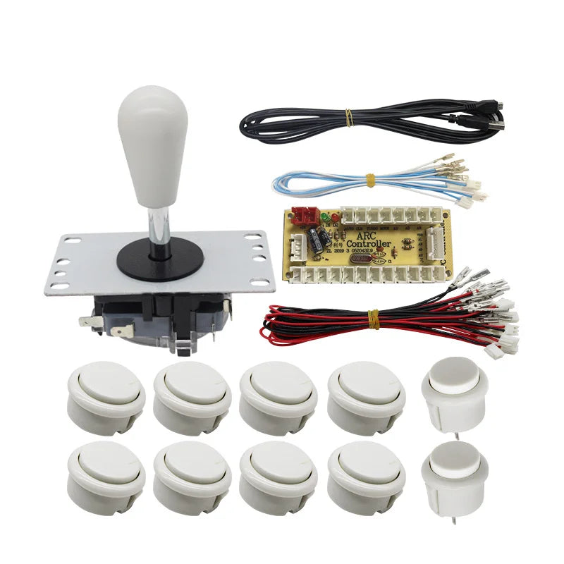 Arcade Joystick Kit 1 or 2 players copy sanwa Push button Zero Delay board For PC, PS3 and Pandora Games Portable retro controll