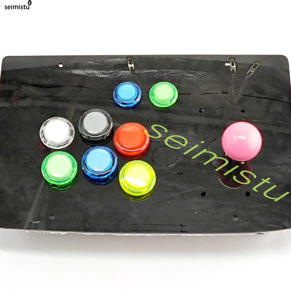 10pcs Clear Push Button 24mm 30mm Durable Multicade Video Game Console Copy Sanwa Obsc Hitbox Controller Tablero Arcade Pc Neo G
