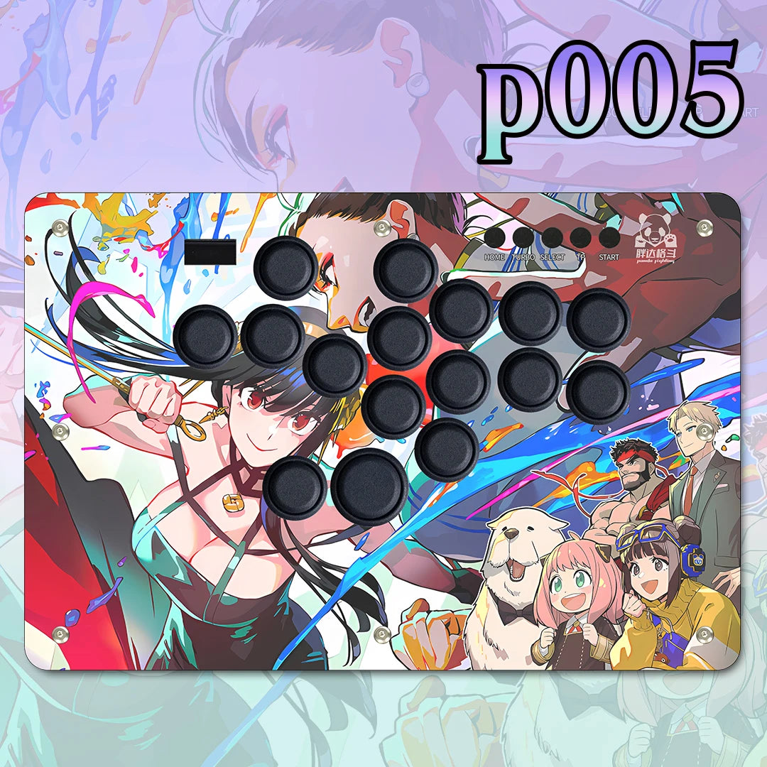 Panda Hitbox Deluxe Custom Panel Fighting Game Joystick Controller Arcade Fighting Stick For PS4/PS3/PC/Switch