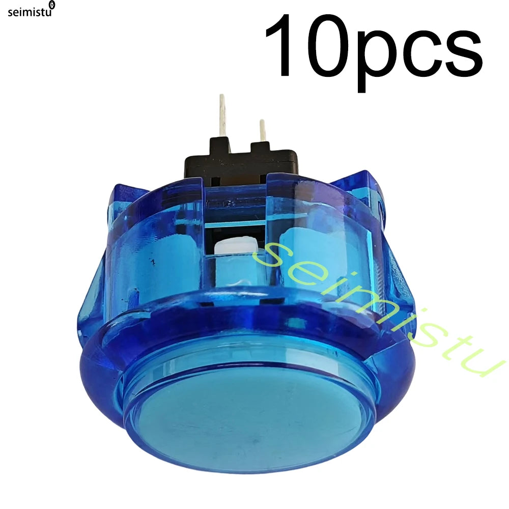 10pcs Clear Push Button 24mm 30mm Durable Multicade Video Game Console Copy Sanwa Obsc Hitbox Controller Tablero Arcade Pc Neo G