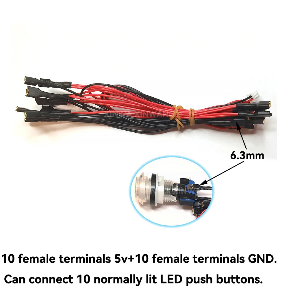 Arcade USB Board Encoder Zero Delay Joystick Controller Cable For PC PS3 SWITCH Raspberry Pi Sanwa Hitbox Game Machine DIY