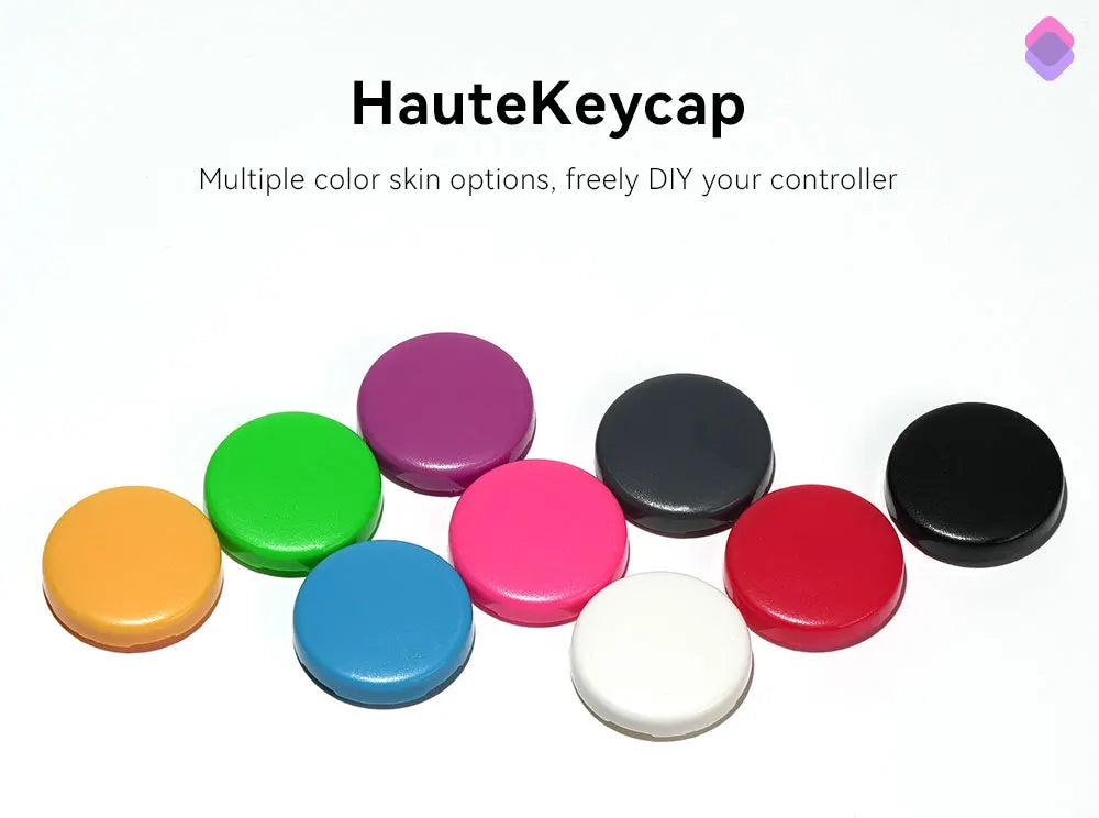 Haute42 23.5mm Hitbox Button Caps For Leverless Arcade Controller 8Pcs Cross Keycaps For Hitbox Controller LP Switches Cap