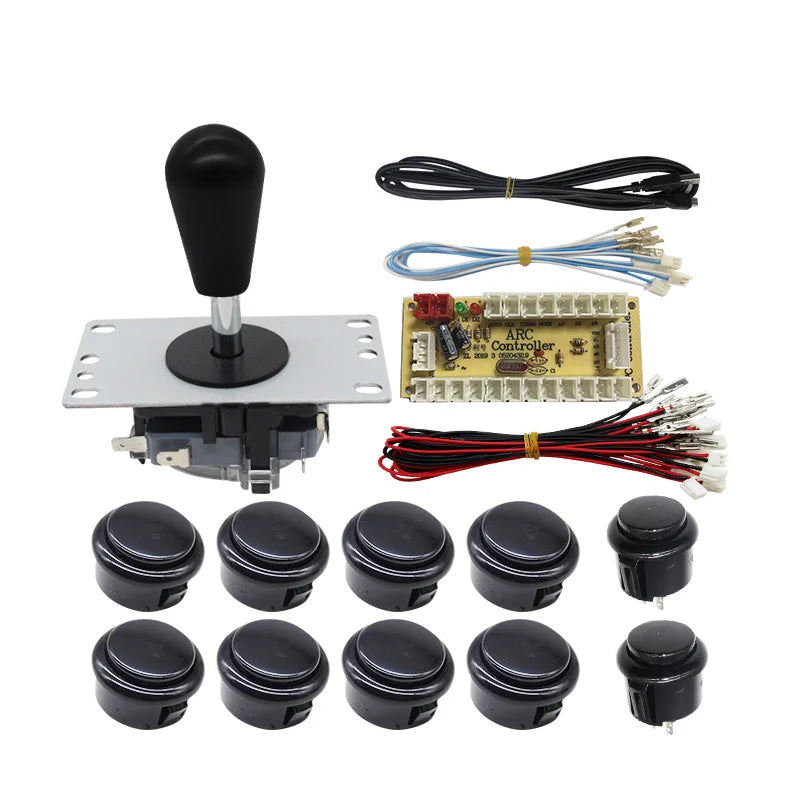 Arcade Joystick Kit 1 or 2 players copy sanwa Push button Zero Delay board For PC, PS3 and Pandora Games Portable retro controll