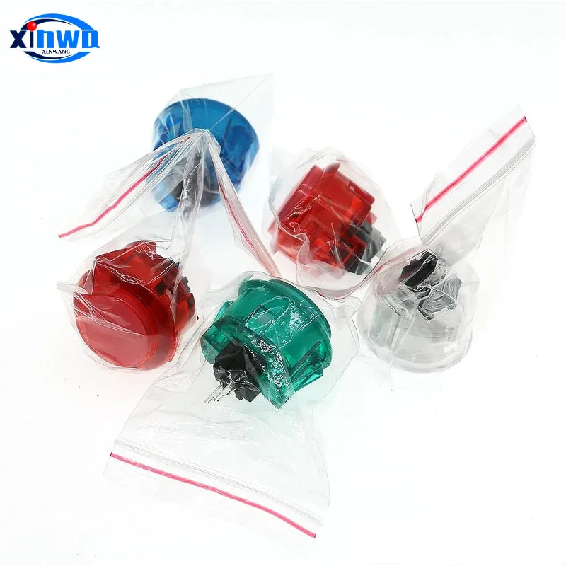 Clear Push Button 24mm 30mm Durable Multicade Video Game Console Copy Sanwa Obsc Hitbox Controller Tablero Arcade Pc Neo Geo