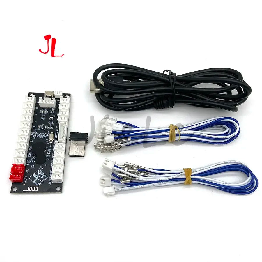 Wireless Arcade Game Controller, USB Encoder, Joystick Button, PS, DIY KIT, PS3, Android, Raspberry Pi, PC, Zero Delay, 2.4G,New