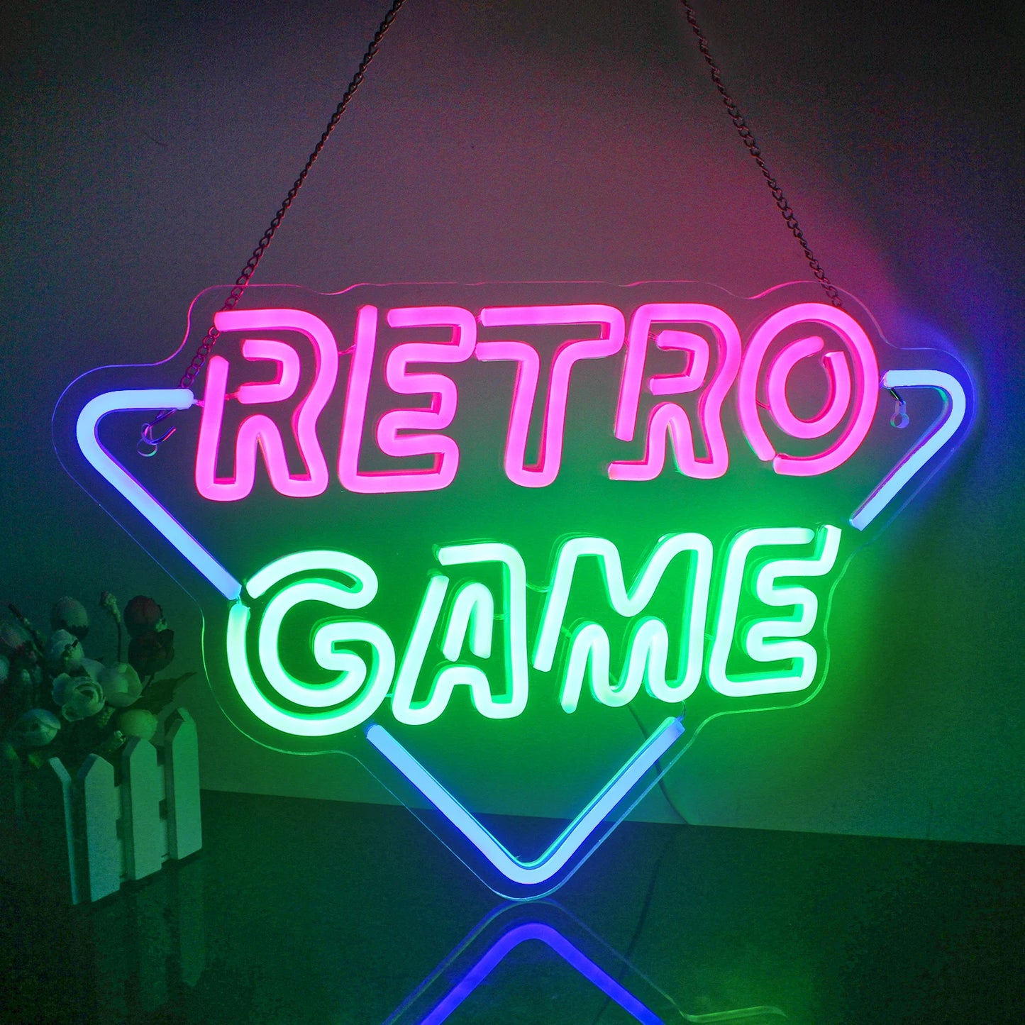 Arcade Zone Neon Led Sign Retro Game Room Decoration Home Bedroom Bar Party Gaming Club Art Wall Light Up Signs Gift For Gamer