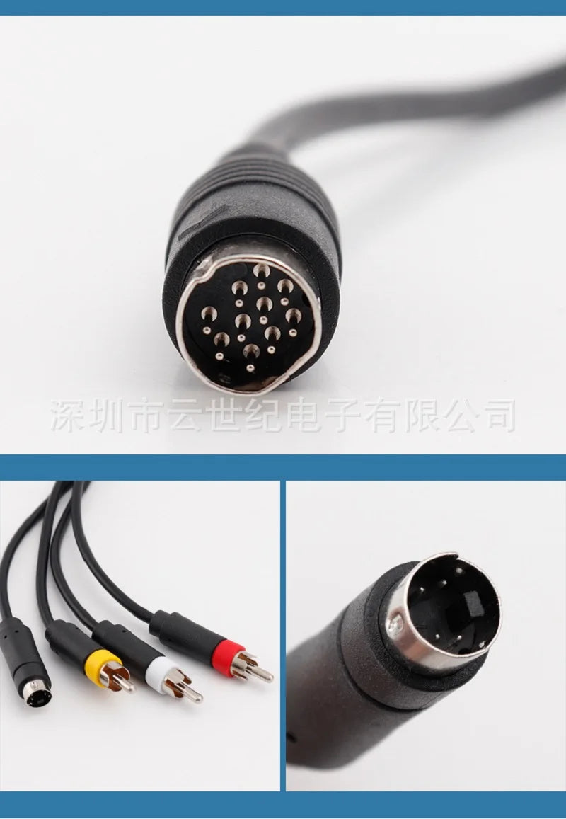 Multi in 1 AV S-Video Cable for Game Console Sega Saturn SS DC PS1 PS2 SNES SFC N64 NGC