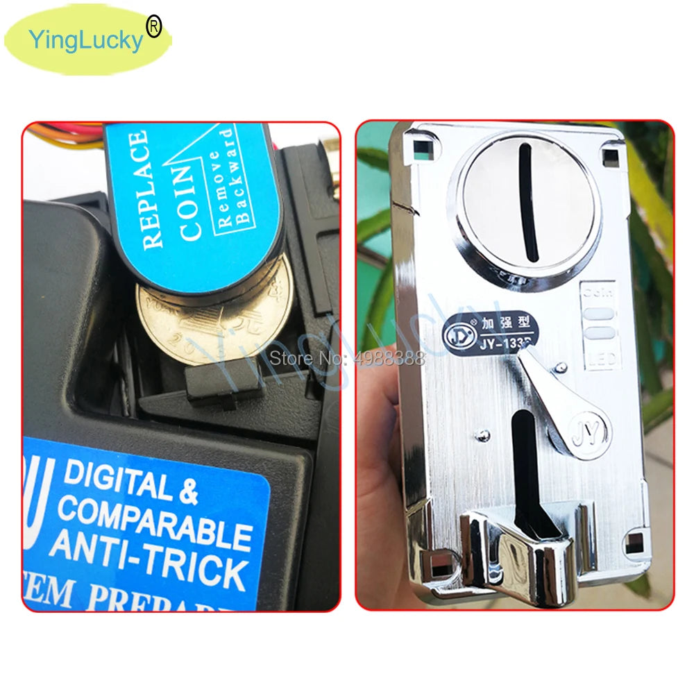 Electronic LED Front Panel Coin Acceptor CPU Comparison Multi Coin Selector Arcade Mechanism Led Coin Acceptor Panel