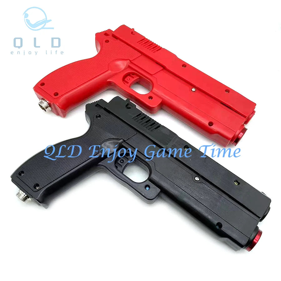 DIY Arcade Simulated Shooting Controller USB Light Gun with 4 LED Sensor Motor/Electromagnet Vibration for PC Game Time Crisis 3
