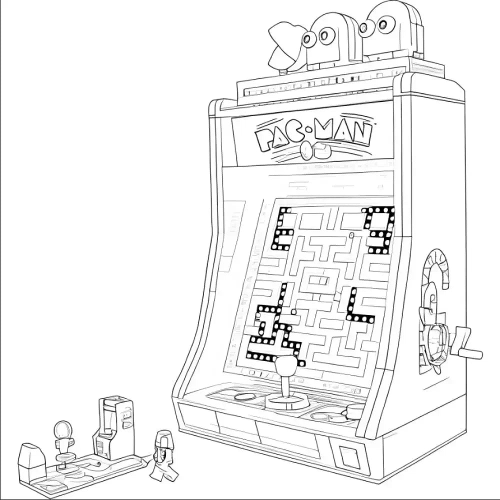 new 2651pcs Creative Pac Arcade Cabinet Compatible ICONS Lg10323 Building Blocks Assembly Bricks Toy for Children Gift
