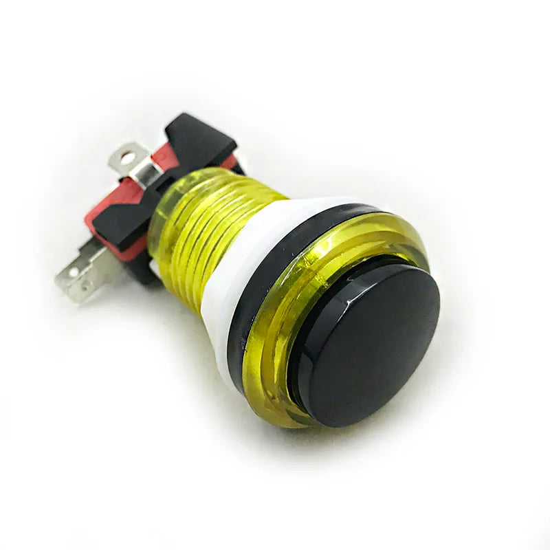 Arcade Button 5 Colors LED Light 33mm Microswitch Snap Round Reset Momentary Black Cover For Pandora Game Parts